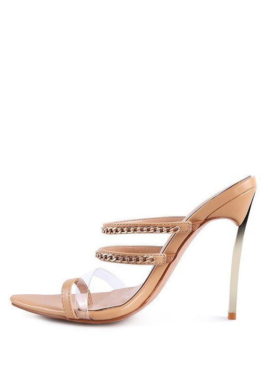 TICKLE ME HIGH HEELED TOE RING SANDALS-Slay Eclectic