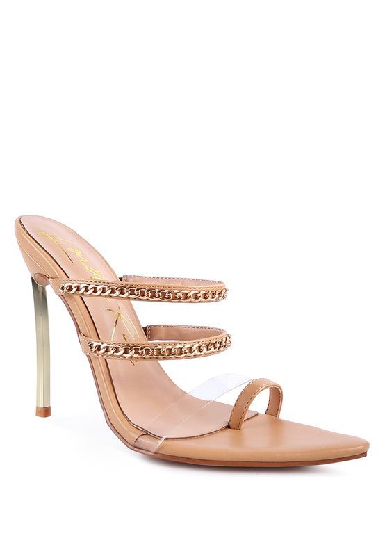 TICKLE ME HIGH HEELED TOE RING SANDALS-Slay Eclectic