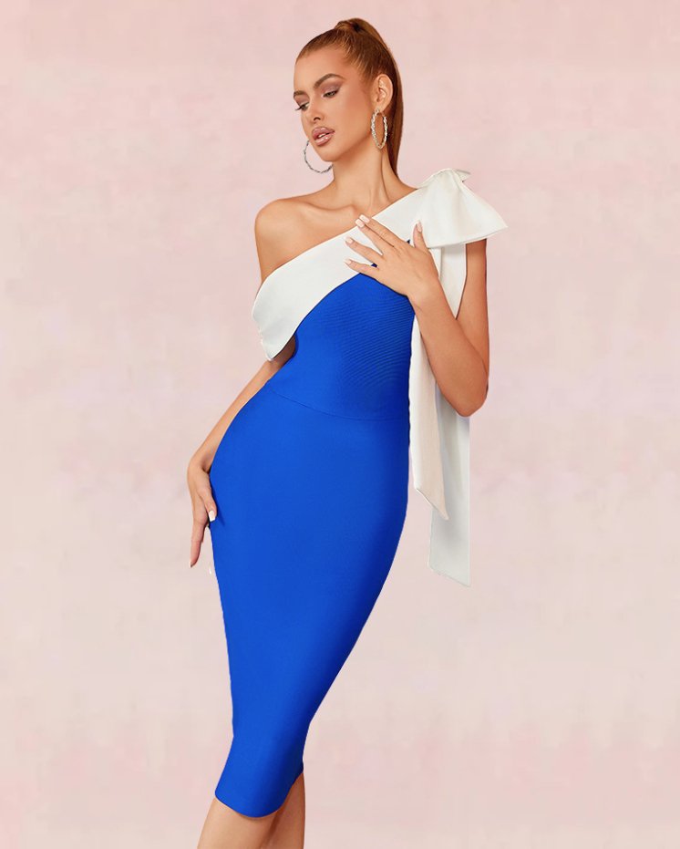 Tidal Bandage Midi Dress - Blue | Slay Eclectic