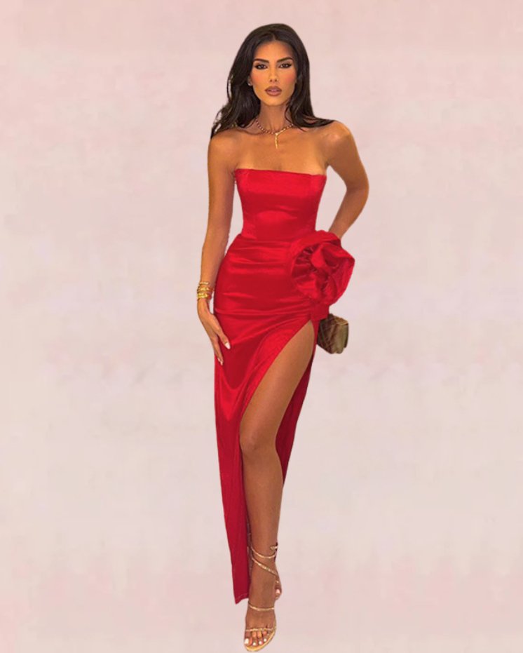 TresChic Bodycon Midi Dress - Red | Slay Eclectic