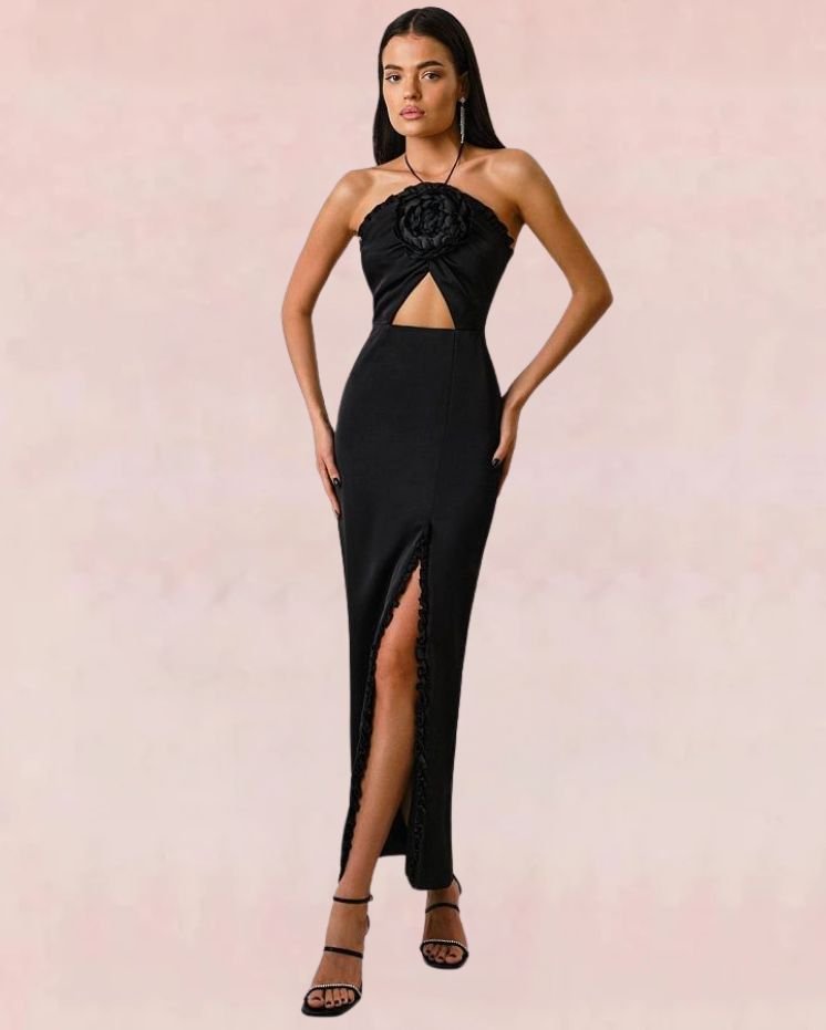 Verdant Maxi Dress - Black | Slay Eclectic