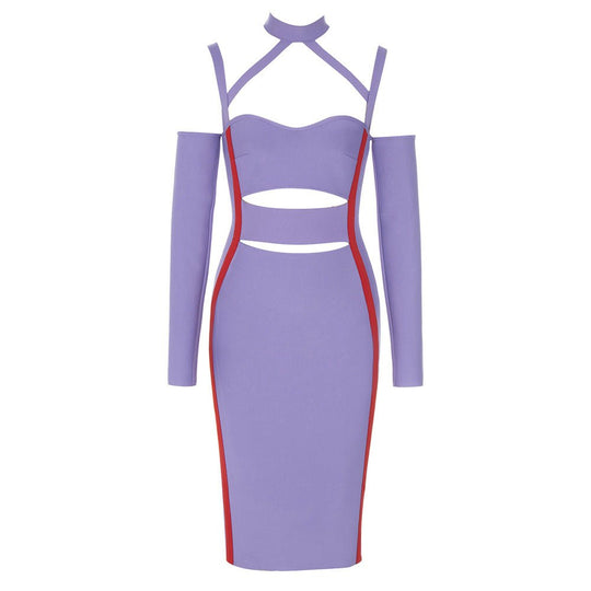 Verve Bandage Midi Dress - Purple | Slay Eclectic