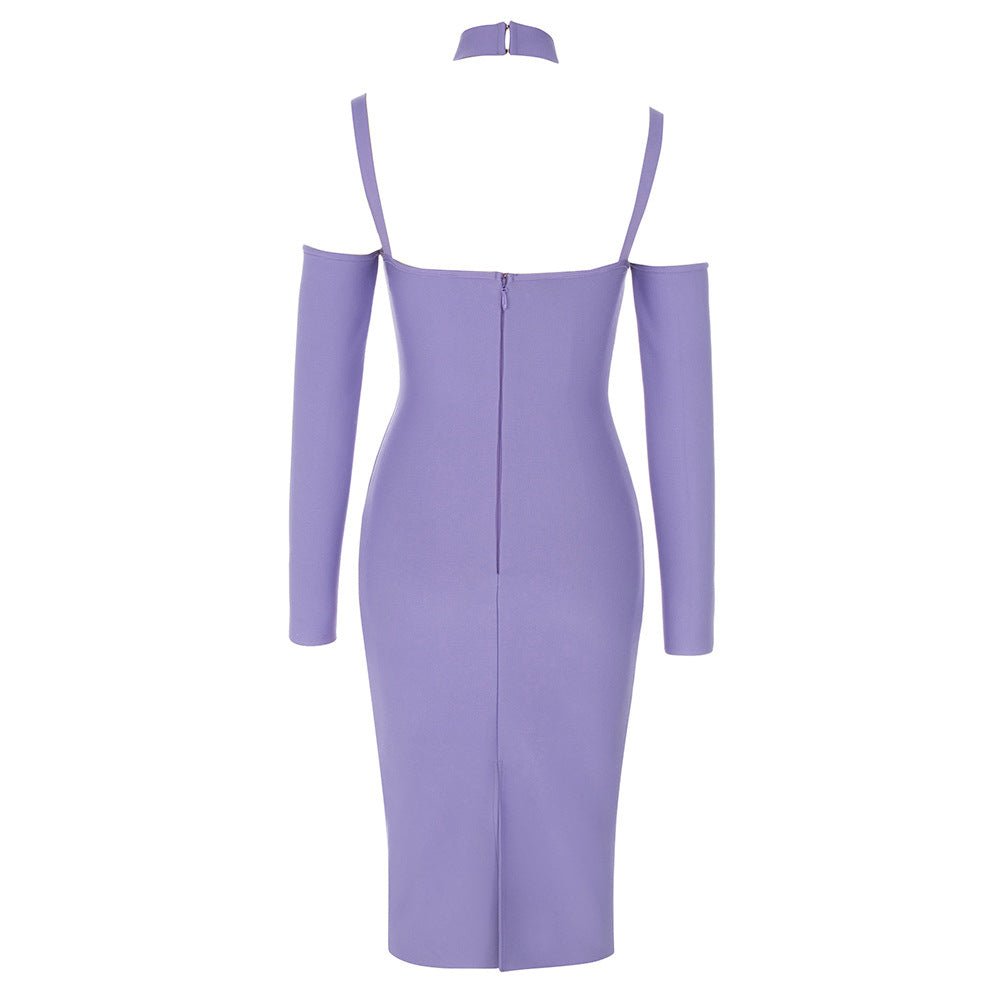 Verve Bandage Midi Dress - Purple | Slay Eclectic