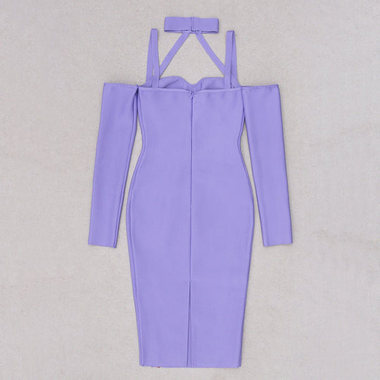 Verve Bandage Midi Dress - Purple | Slay Eclectic