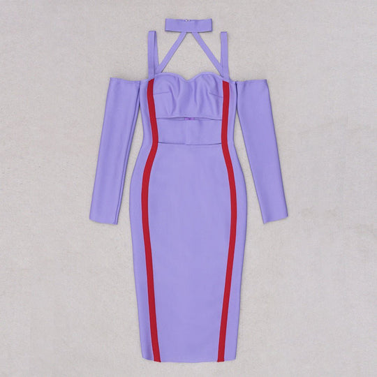 Verve Bandage Midi Dress - Purple | Slay Eclectic