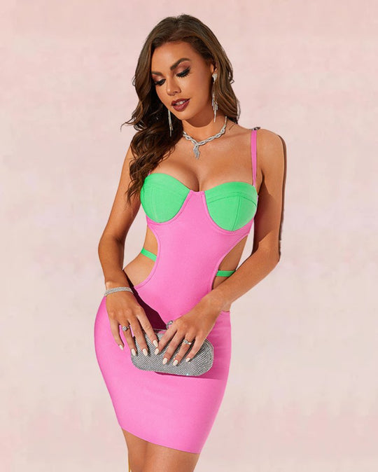 Voyage Bandage Mini Dress - Pink | Slay Eclectic