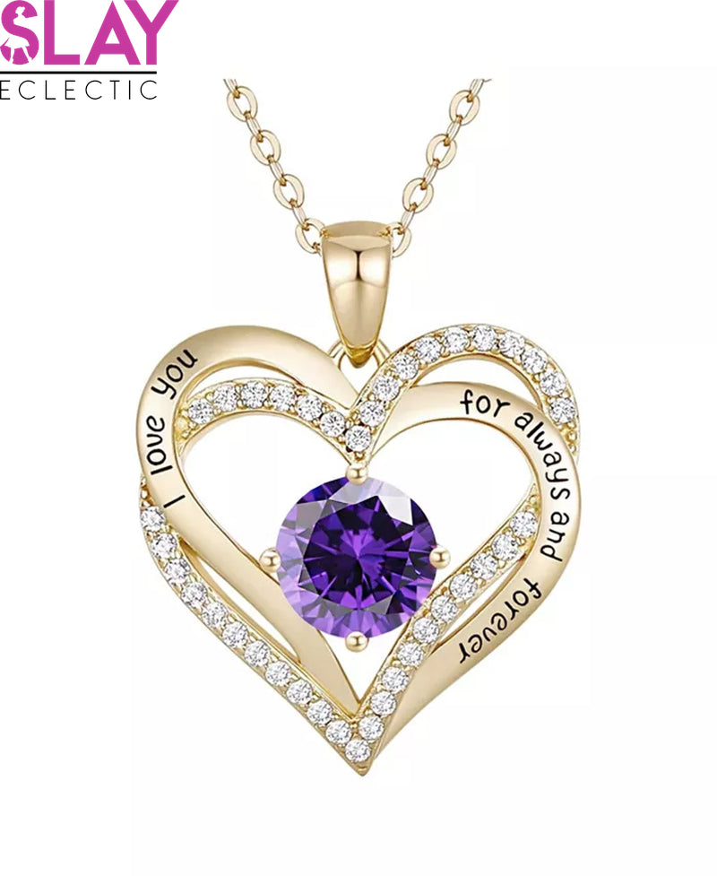 Eternal Love 14K Gold-Plated Heart Pendant Necklace