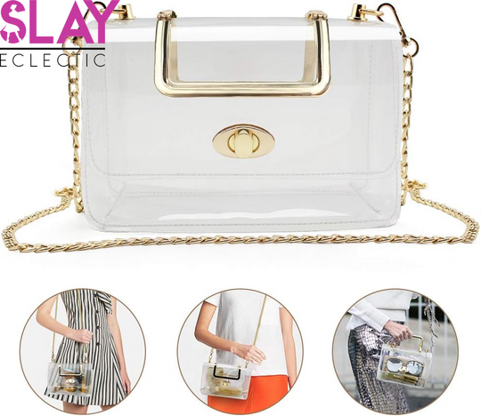 Clear Purse for Women, Clear Crossbody Bag, Clear Stadium Purse Handbags