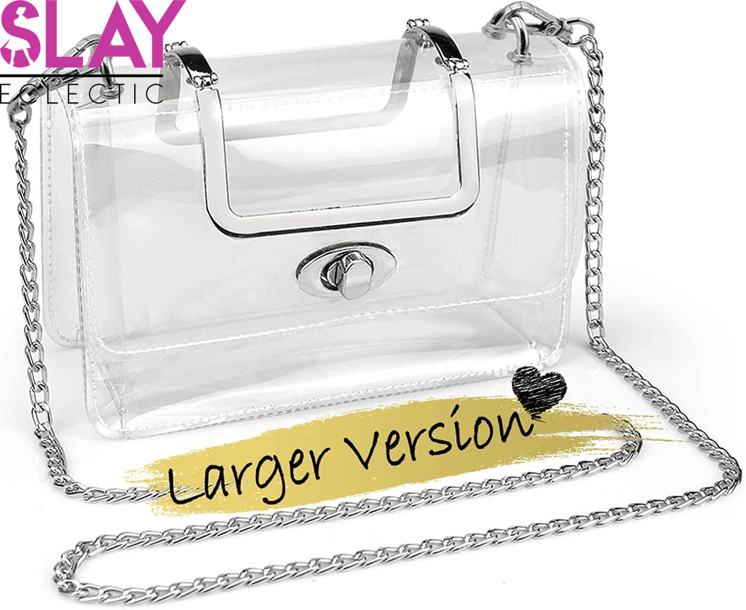 Clear Purse for Women, Clear Crossbody Bag, Clear Stadium Purse Handbags