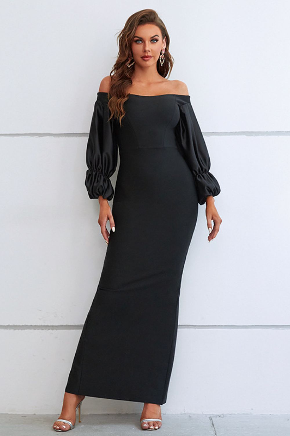 Opulence Bodycon Maxi Dress - Black