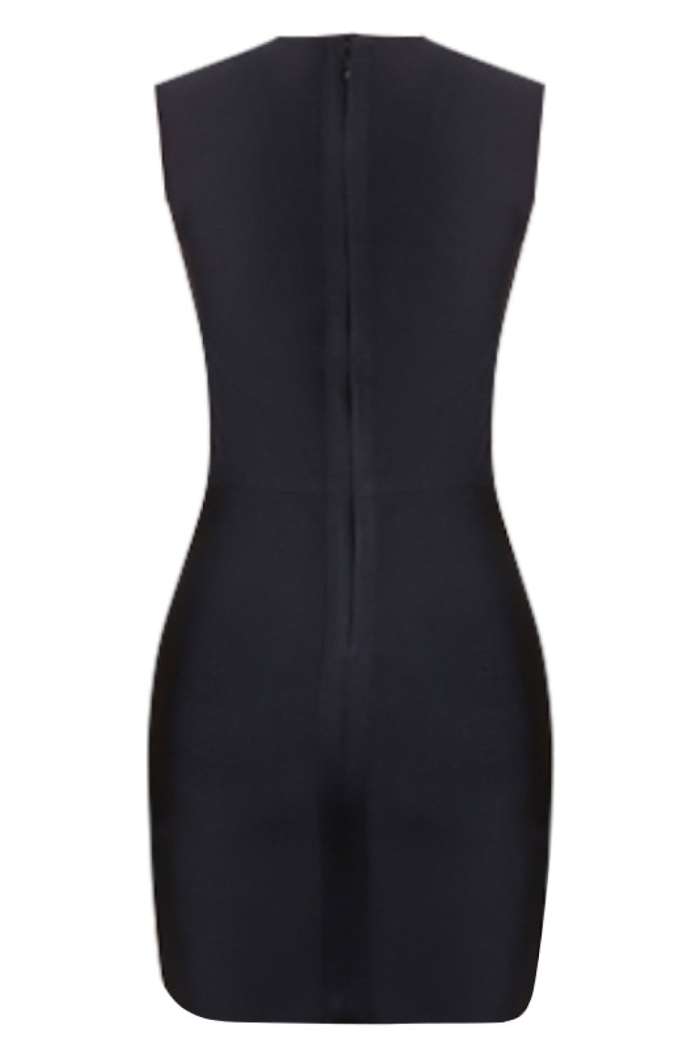 Cocktail Bodycon Mini Dress - Black