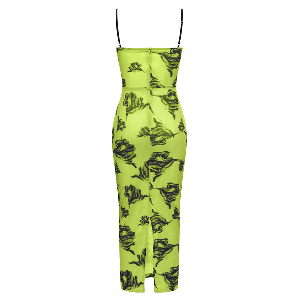 Astral Bandage Maxi Dress - Green