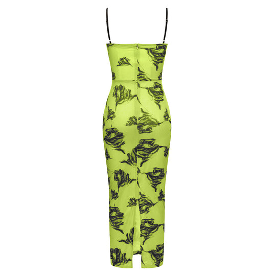 Astral Bandage Maxi Dress - Green