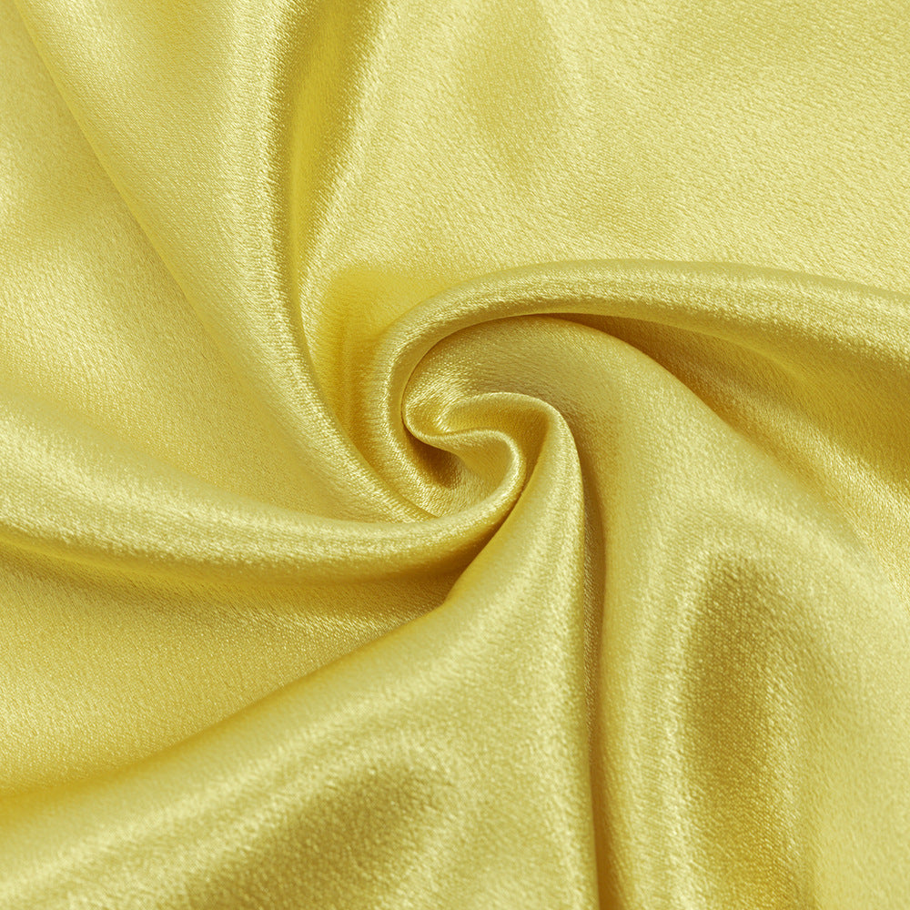 Satin Siren Maxi Dress - Yellow