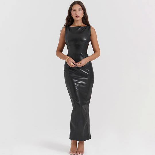 Sublime Bodycon Maxi Dress - Metallic