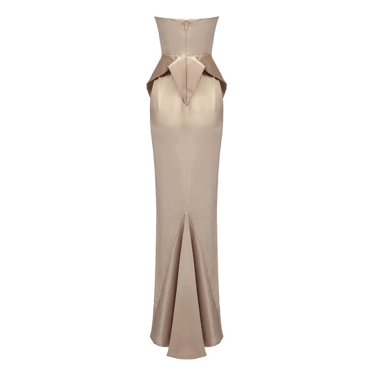 Enchanté Bandage Maxi Dress - Beige