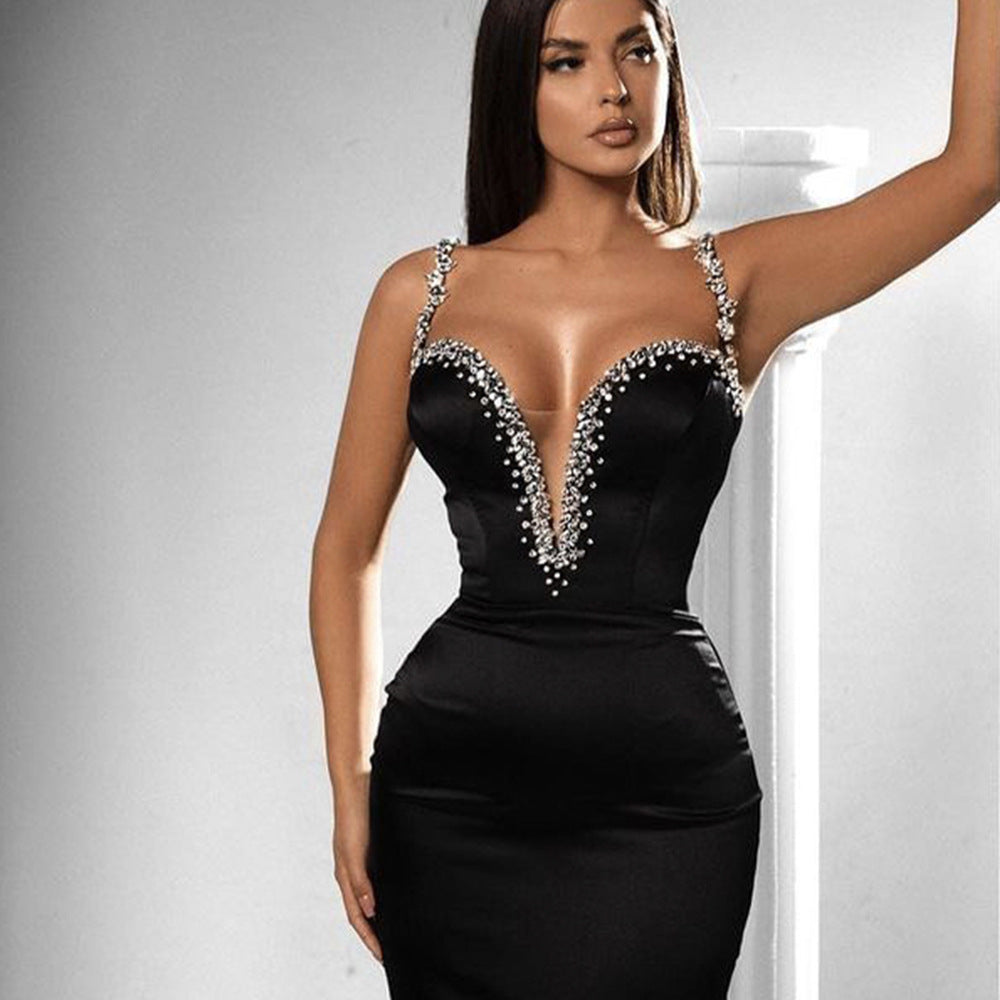 Svelte Bodycon Mini Dress - Black** (**please see shipping policy)