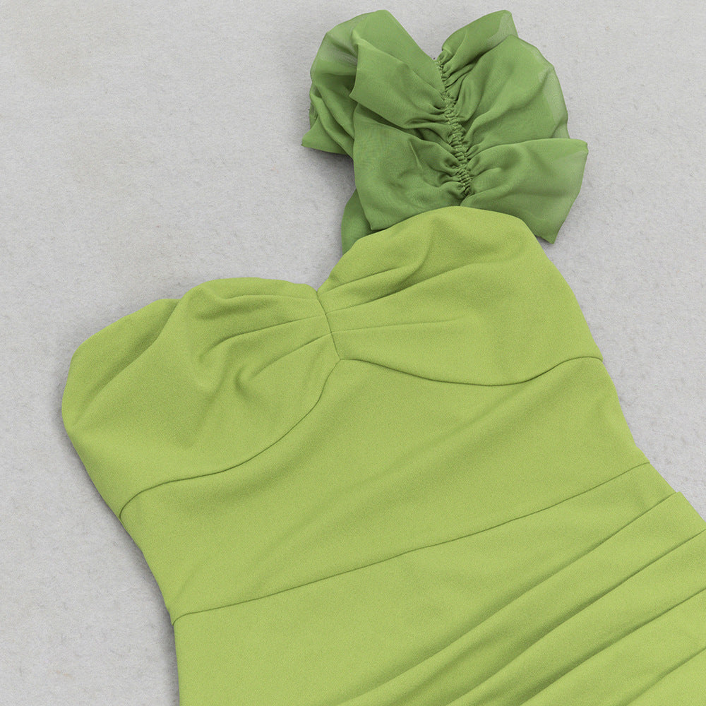 Star Bodycon Maxi Dress - Green