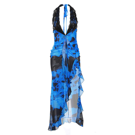 Mirage Midi Dress - Blue