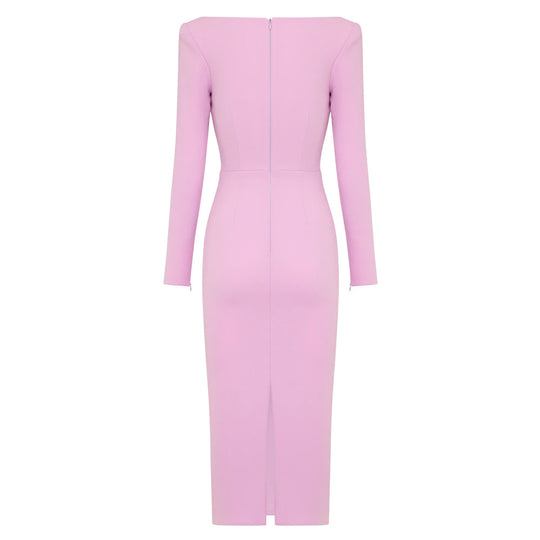 Celestina Bandage Midi Dress - Pink