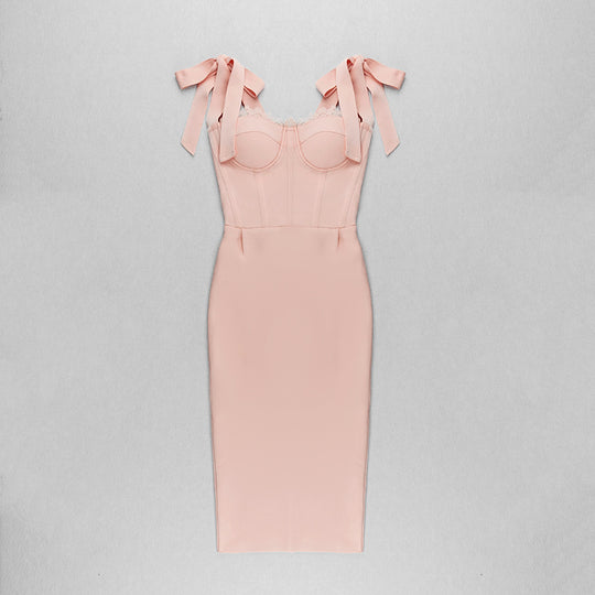 Bonita Bandage Midi Dress - Pink