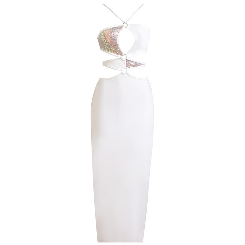 Yonder Bandage Maxi Dress -  White