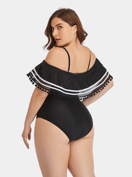 Diva Daze Striped Plus Size One-Piece Swimsuit