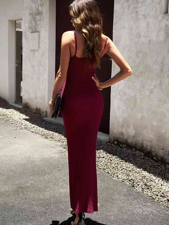 Lineage Bodycon Maxi Dress - Wine