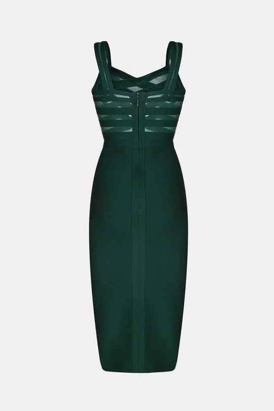 Eclipse Bandage Midi Dress - Green