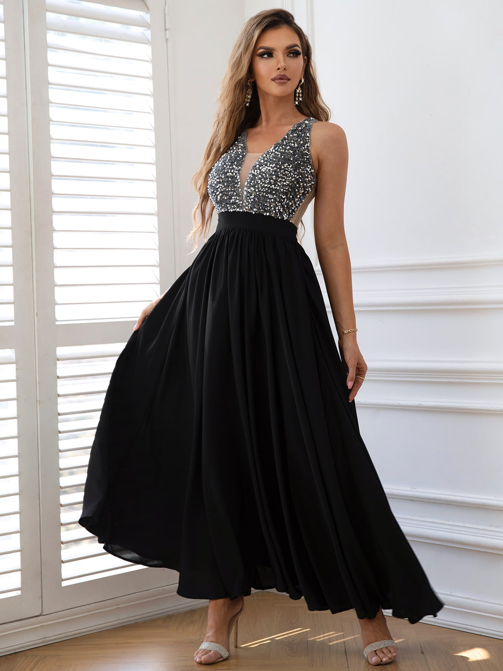 Lumière Maxi Dress - Black